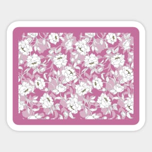 Bold floral pattern Sticker